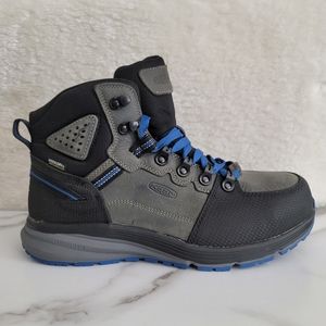 KEEN Utility Men's Red Hook Mid Height 10 D , Steel Grey/Bright Cobalt